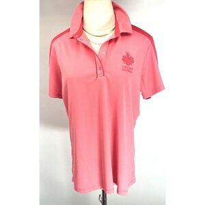 New Galvin Green Womens Trump Pink Golf Polo Shirt XL Doonbeg Megan